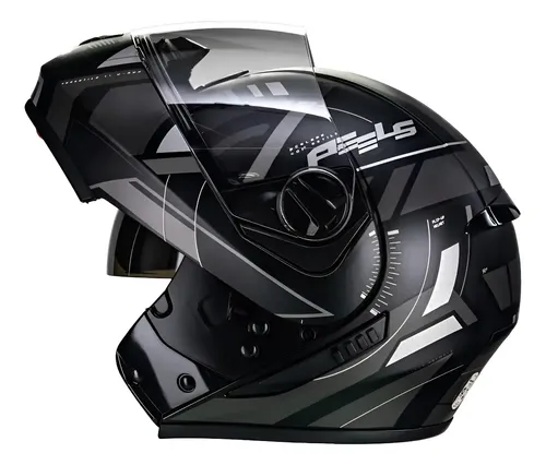Capacete Moto Robocop Escamoteável Peels U-rb2 Com Óculos