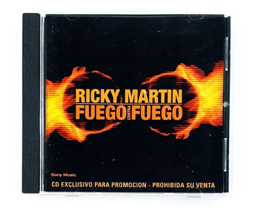 Cd Ricky Martin Single Fuego Contra Fuego Oka (Reacondicionado)