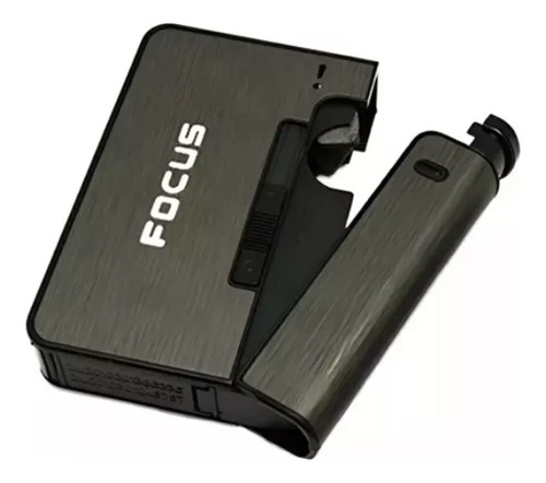 Cigarrera De Bolsillo Focus Jd-yh001: Estilo Y Portabilidad Gris
