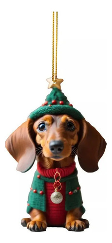 Decoración Para Árbol De Navidad Con Diseño De Perro Dachsun