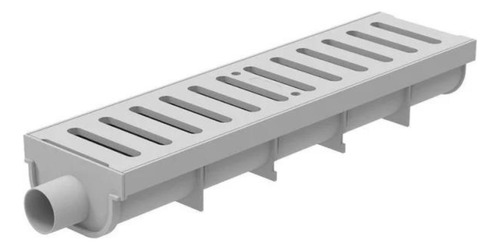 Conjunto Grelha/calha De Piso 13x50 Cinza 3 Toneladas Tigre