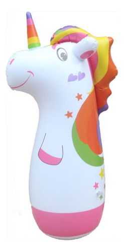 Mono Porfiado Inflable Grande 91cms Boxeo Niños Unicornio