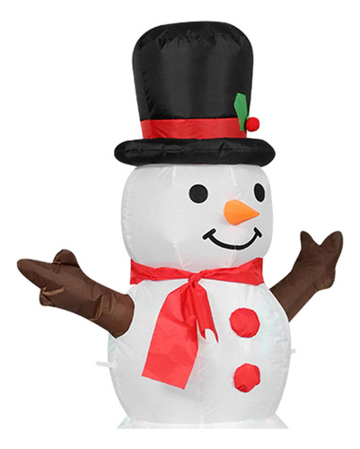 Muñeco De Nieve Inflable Navideño, Decoración Navideña,