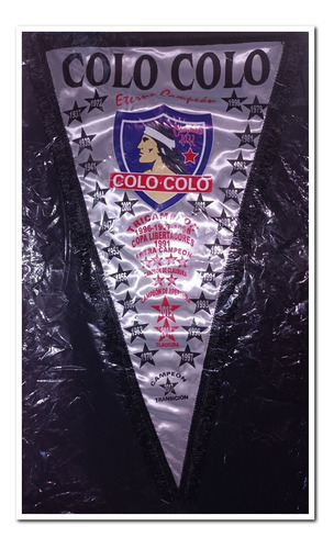 Banderín Colo Colo Eterno Campeón, 60x35 Cms. Aprox.