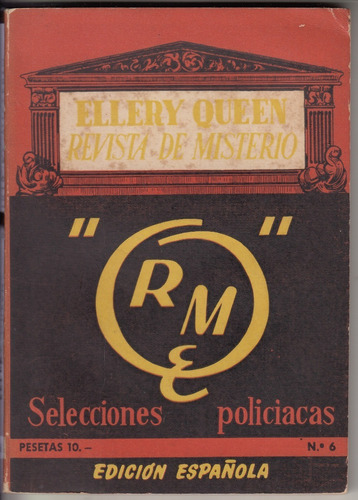 Pulp 1954 Ellery Queen Nº 6 Revista De Misterio Española 