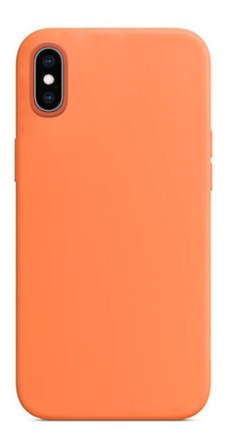 Protector Para iPhone X Xs Simil Original Naranja