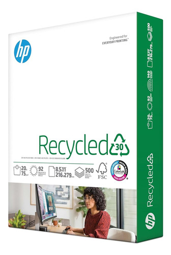 Papel Para Impresora Hp| Papel 8.5 X 11 | 30% Papel Reciclad