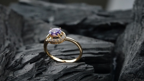 Imagen 4 de 8 de Anillos Compromiso Oro 18k Regalo Mujer Dama Único Ojo Fino.