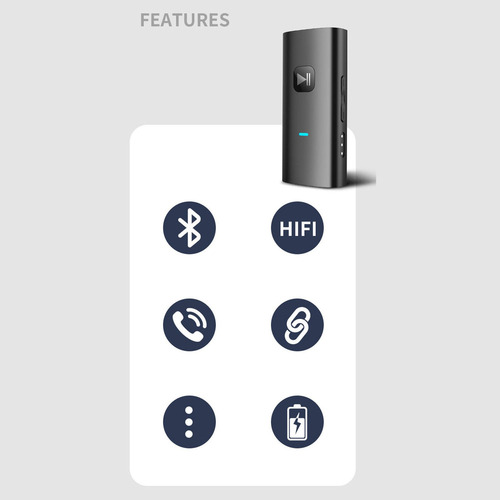 A Mini Clip Receptor Bluetooth For Auriculares Soporte Tf
