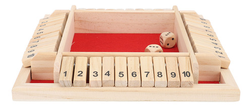 Juegos De Mesa De Madera De 4 Caras Wood Shut The Dice Game