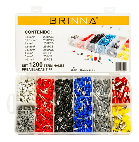 Kit Terminales Tiff Punteras Tubulares X1200