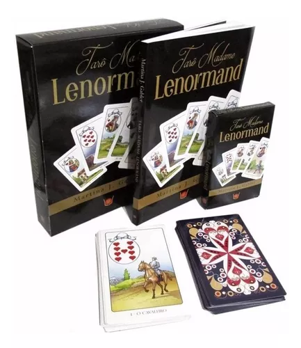 KIT Baralho Cigano Lenormand 36 Cartas + Athame Dourado - META