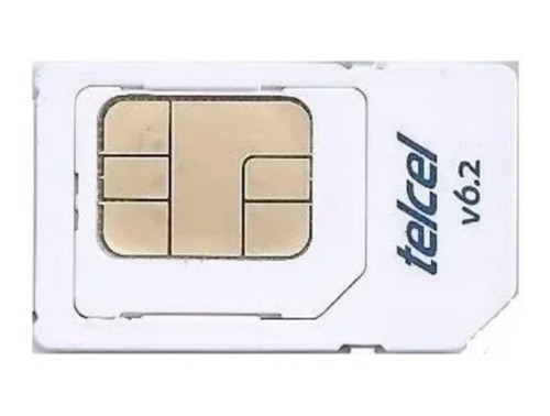 25x1 Tarjeta Sim Chip Telcel 2g 3g 4g 321 El Grullo