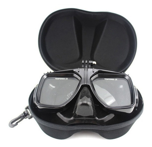 Careta Gafas Lentes Natacion Buceo Camara Gopro 8 + Estuche