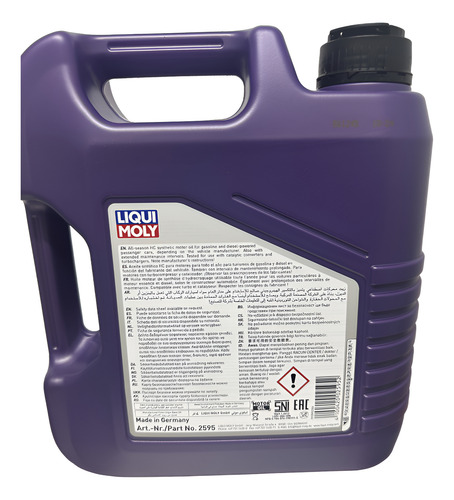 Aceite Leichtlauf High Tech 5w-40 Liqui Moly 4 Lts