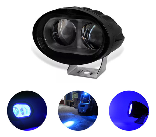 Farol Oval Blue Spot 10-80v 20w Pulverizador E Empilhadeira