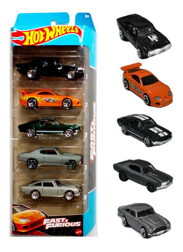 Hot Wheels Cinco Pack Rapido Y Furioso 2023