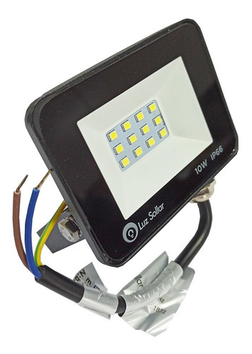 Kit 02 Refletor Projetor Holofote Led 10w Uso Externo Ip66 Cor da carcaça Preto Cor da luz Branco-Frio 6500K 110V/220V