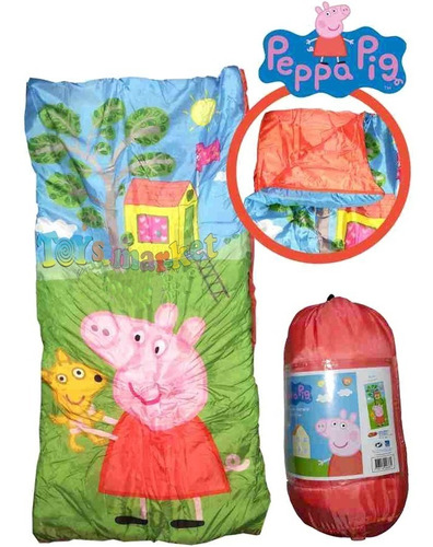 Bolsa De Dormir De Peppa Pig Camping Licencia Oficial