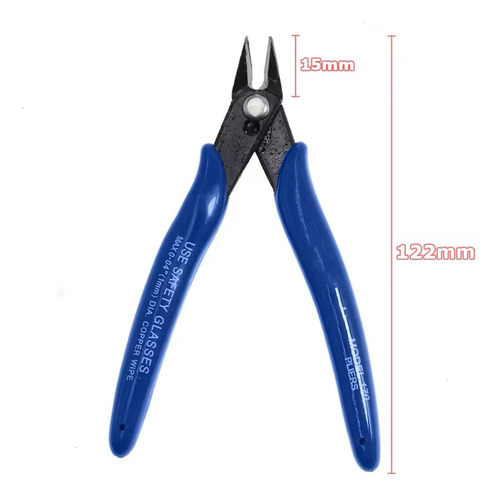 Kit 5 Alicates Corte Rente Diagonal - Corte De Cabos E Fios