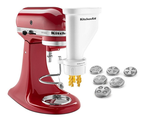 Extrusor De Pasta Corta 6 Discos Para Batidora Kitchenaid