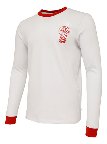 Remera Manga Larga Huracán Conmemorativa 1973 White-red