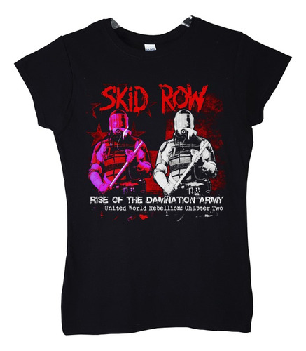 Polera Mujer Skid Row Rise Of The Damnation Rock Abominatron