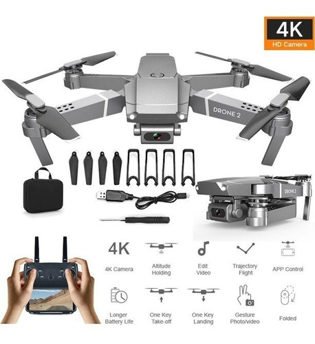 Dron E68 Con Camara 4k 