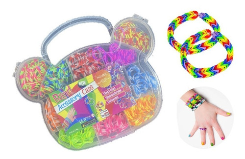 Set Kit Para Hacer Pulseras Ligas O Bandas Elásticas Niñas