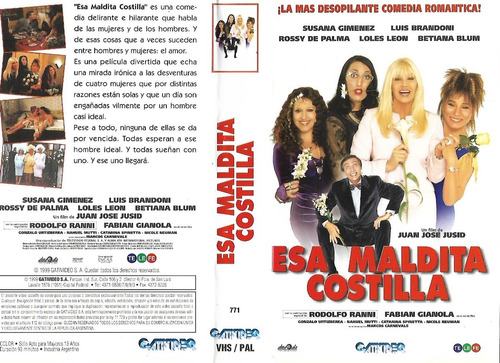 Esa Maldita Costilla Vhs Susana Giménez Brandoni Francella