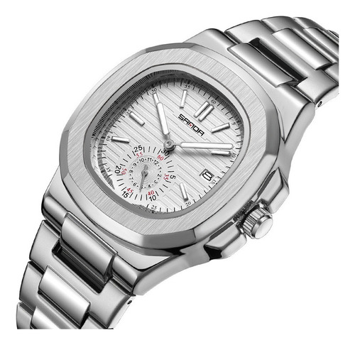 Relojes Sanda Luminous Calendar De Cuarzo Inoxidable