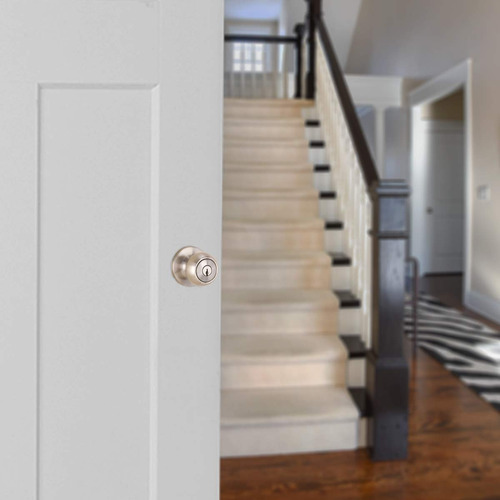 Pomo De Puerta Amazon Basics Exterior Con Cerradura Coastal