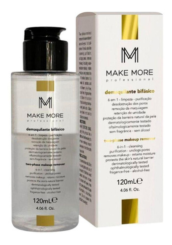 Demaquilante Bifasico 120ml - Make More