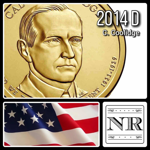 Estados Unidos - 1 Dolar - Año 2014 D - Km #572 - Coolidge