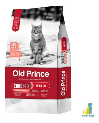 Old Prince Gato Adulto Cordero X 7,5 Kg - Happy Tails