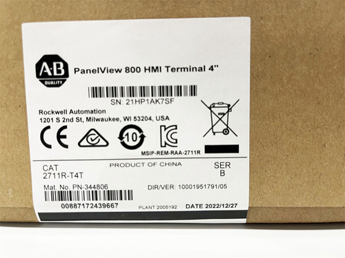 New Factory Sealed Allen-bradley 2711r-t4t Panelview 800 Aab