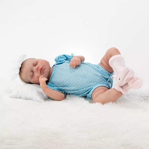 Muñeco Bebe Reborn Loulou Realista Silicona Cuerpo Completo