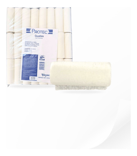 Venda De Guata 10cm X 5mts Protec B/24 Piezas Blanco