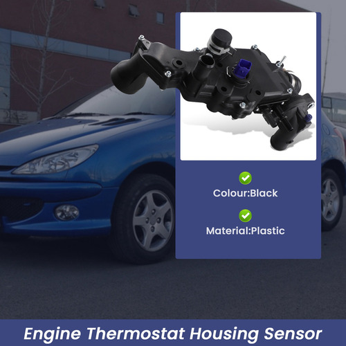 W Carcasa De Termostato De Motor 9641338380 Con Sensor Para