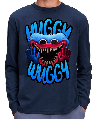 Remera Camiseta Manga Larga Huggy Wuggy Diferentes Diseños