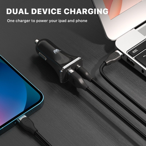 Imagen 3 de 3 de Cargador Para Carro + Carga Rápida Usb-c Power Delivery 20w
