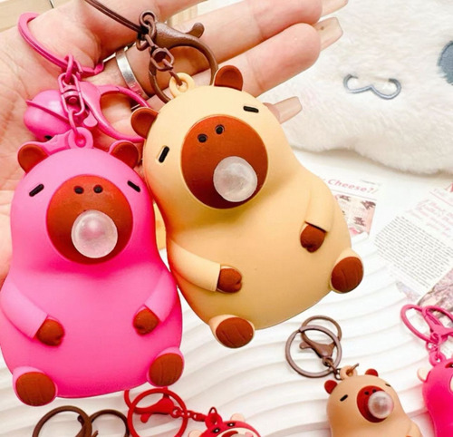 Llavero Capibara Squish Antiestrés Juguete