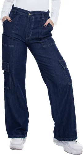 Jean Mom Tiro Alto Elástico En La Cintura Retro Mujer - $ 20.900