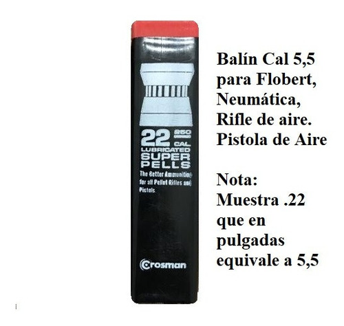 Imagen 2 de 3 de Balines 5.5 Marca Crosman, Lubricated Super Pells