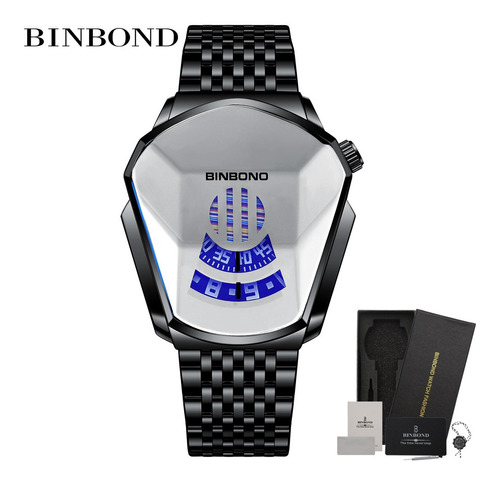 Reloj Deportivo Binbond Luxo Moda Relógios De Pulso Masculin