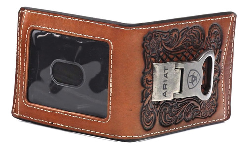 Ariat Cartera Plegable Con Clip Para Billetes Con Relieve Fl
