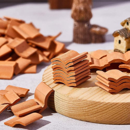 Yn Juego De Construcción De Tejas En Miniatura, Tejas En