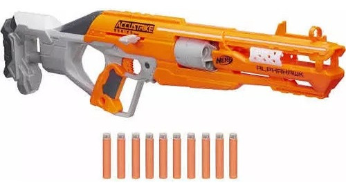 Brinquedo Lançador De Dardos Nerf Accustrike Alphah B8731