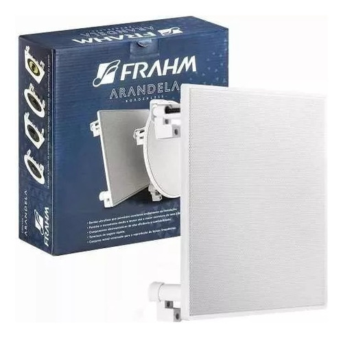 Kit Som Ambiente Frahm 1600 Bluetooth + 06 Arandela Teto 40w Cor Branco