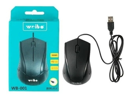 Mouse Para Notebook Computadora Alámbrico Weibo Wb-001